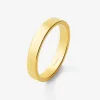 Alianza de boda de oro amarillo de 18K