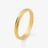 Alianza de boda de oro amarillo de 18K