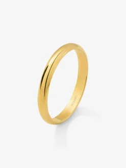 Alianza de boda de oro amarillo de 18K