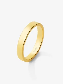 Alianza de boda de oro amarillo de 18K