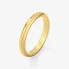 Alianza de boda de oro amarillo de 18K