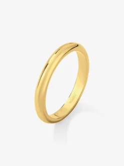 Alianza de boda de oro amarillo de 18K