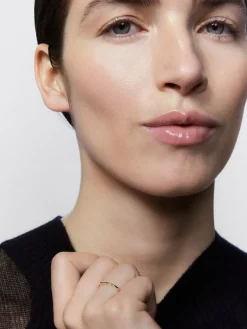 Alianza de boda de oro amarillo de 18K