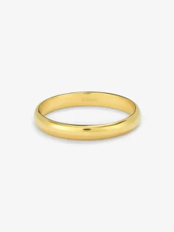Alianza de boda de oro amarillo de 18K
