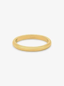Alianza de boda de oro amarillo de 18K