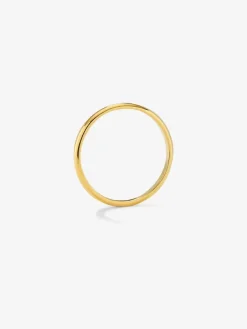 Alianza de boda de oro amarillo de 18K