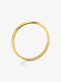Alianza de boda de oro amarillo de 18K