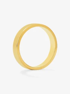 Alianza de boda de oro amarillo de 18K