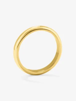Alianza de boda de oro amarillo de 18K