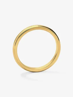Alianza de boda de oro amarillo de 18K