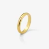 Alianza de oro amarillo de 18K con diamante en talla brillante de 0,03 cts