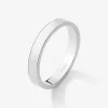 Alianza de oro blanco de 18K