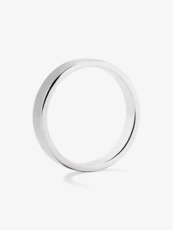 Alianza de oro blanco de 18K