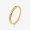 Anillo de oro amarillo de 18K con 5 diamantes en talla brillante con un total de 0,07 cts