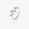 Anillo de oro blanco de 18K con 13 diamantes en talla brillante con un total de 0,19 cts