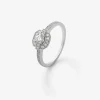 Anillo de oro blanco de 18K con diamantes en talla brillante de 0,37 cts