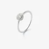 Anillo de oro blanco de 18kt con 29 diamantes 0,10 quilates
