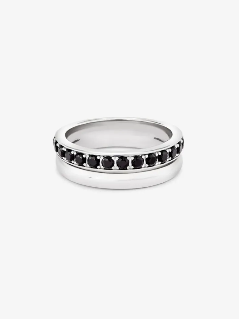 Anillo de plata 925 con 15 espinelas en talla brillante