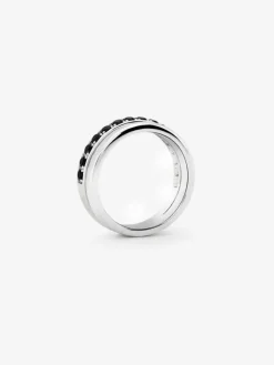 Anillo de plata 925 con 15 espinelas en talla brillante