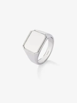 Anillo de sello grande de plata 925