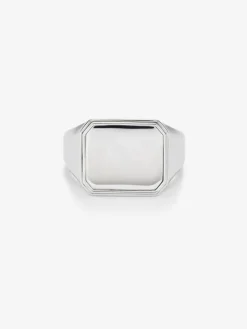 Anillo de sello grande de plata 925