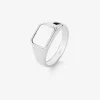 Anillo de sello mediano de plata 925