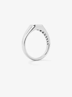 Anillo de sello peque&ntilde;o de plata 925