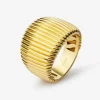 Anillo gallonado de oro amarillo de 18k