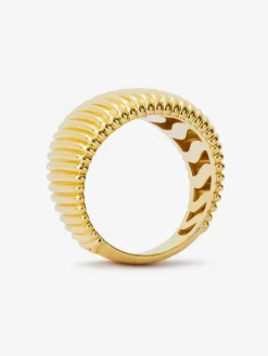 Anillo gallonado de oro amarillo de 18k