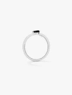 Anillo serpiente de plata 925 con espinela
