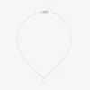 Colgante cadena con inicial c de oro rosa de 18K