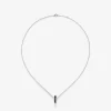 Colgante cadena con rueda de plata 925 con espinelas