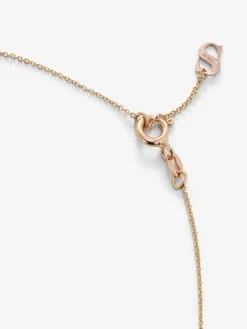 Colgante cadena de oro rosa de 18K con rub&iacute; y diamantes