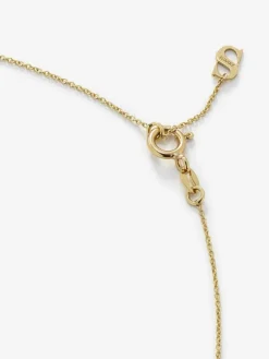 Colgante cadena flor de oro amarillo de 18K con esmeralda y diamantes