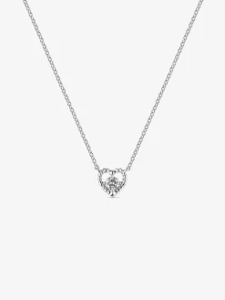 Colgante de grace de oro blanco con diamante