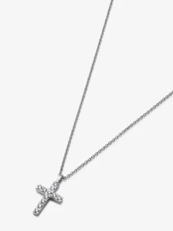 Colgante de grace de oro blanco con diamante