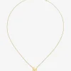 Colgante de oro amarillo de 18K con letra M