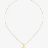 Colgante de oro amarillo de 18K con letra A