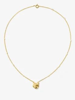 Colgante de oro amarillo de 18K con 29 diamantes en talla brillante con un total de 0,25 cts y forma de tigre
