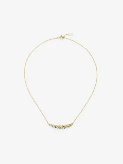 Colgante de oro amarillo de 18K con 24 diamantes en talla brillante con un total de 0,2 cts