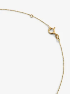 Colgante de oro amarillo de 18K con letra A