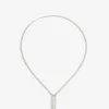 Colgante de oro blanco de 18K con 172 perlas akoya y 9 diamantes en talla brillante con un total de 0,09 cts
