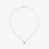 Colgante de oro blanco de 18kt con diamantes