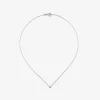 Colgante de oro blanco de 18K con diamantes 0,21 cts en forma de estrella