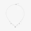 Colgante de oro blanco de 18K con diamantes blancos en talla brillante de 0,6 cts
