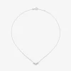 Colgante de oro blanco de 18K con diamantes en talla brillante de 0,29 cts y forma de estrellas
