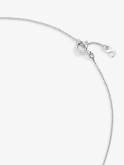 Colgante de oro blanco de 18K con diamantes blancos en talla brillante de 0,6 cts