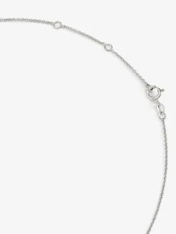 Colgante de plata 925 con zafiros azules en talla brillante de 0,68 cts