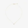 Colgante solitario de oro amarillo de 18K con diamante blanco en talla brillante de 0,05 cts