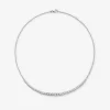 Collar de oro blanco de 18k con diamantes de 1,93cts